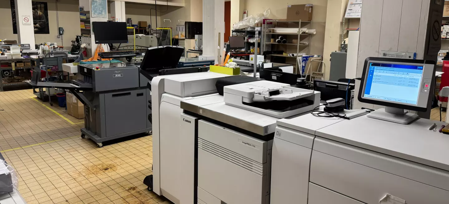 Notre atelier d'impression